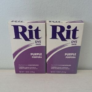 Lot Of 2 Boxes Rit Purple All Purpose Fabric Dye